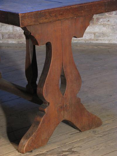 French early 17th Century Rustic Farm Table Console Desk Dining Table
