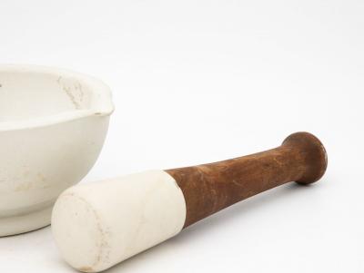 French early 20th century Mortar and Pestle