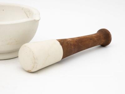 French early 20th century Mortar and Pestle