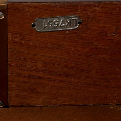 French gilt bronze and marquetry writing desk after Cressent