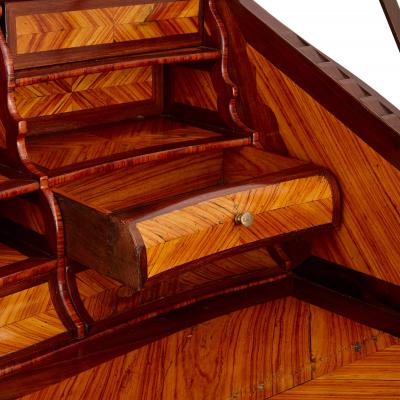 French gilt bronze and marquetry writing secretaire