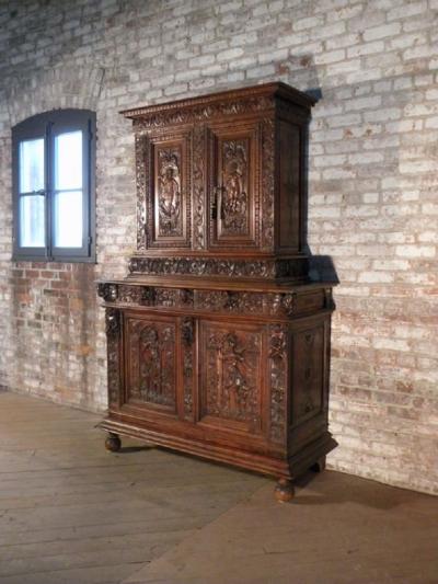 French late 16th century Renaissance Deux Corps Cabinet