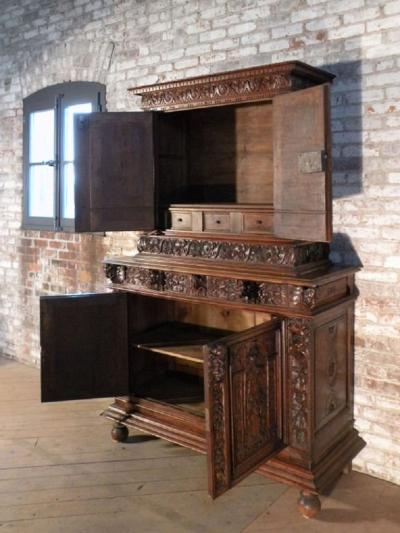 French late 16th century Renaissance Deux Corps Cabinet