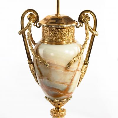 French onyx and ormolu lamps