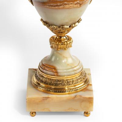 French onyx and ormolu lamps