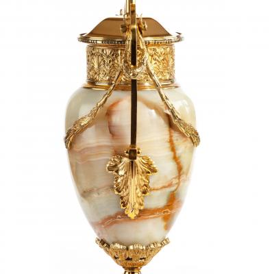 French onyx and ormolu lamps