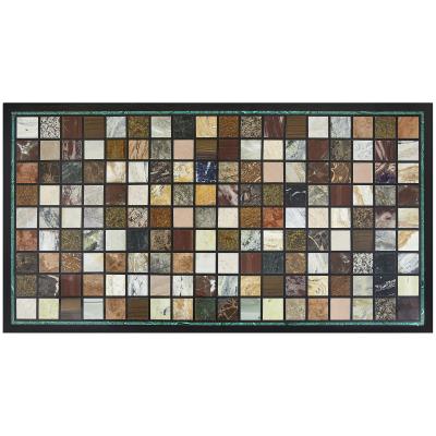 French ormolu coffee table with Italian marble specimen top