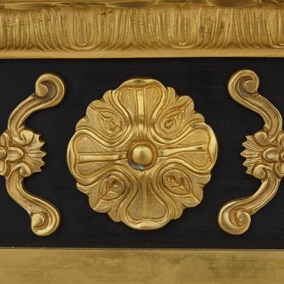 French ormolu coffee table with Italian marble specimen top