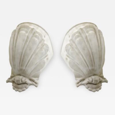 French riviera pair of plaster sconces