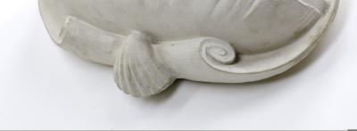 French riviera shell shaped pair of plaster sconce