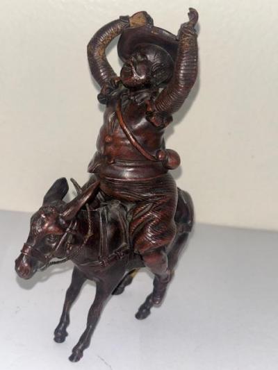French small bronze of Sancho Panza on a donkey