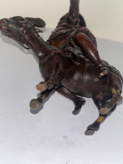 French small bronze of Sancho Panza on a donkey
