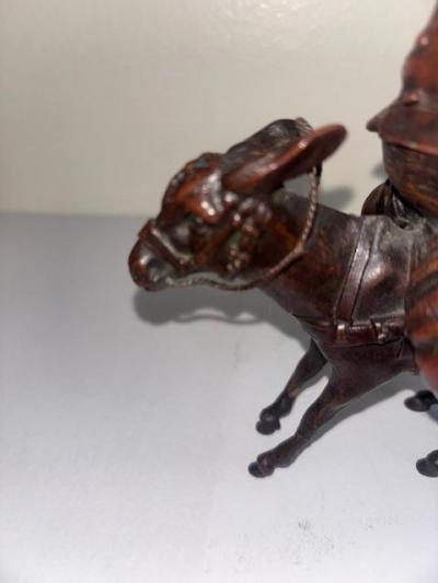 French small bronze of Sancho Panza on a donkey