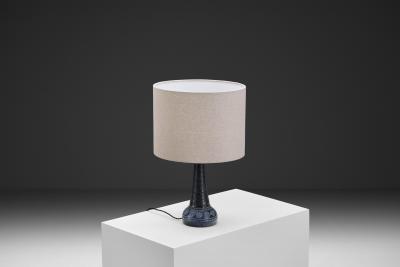 Fridtjof Sejersen Glazed Chamotte Stoneware Table Lamp by Fridtjof Sejersen Denmark 1960s
