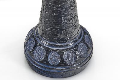 Fridtjof Sejersen Glazed Chamotte Stoneware Table Lamp by Fridtjof Sejersen Denmark 1960s