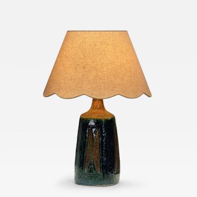 Fridtjof Sejersen Glazed Chamotte Table Lamp by Fridtjof Sejersen Denmark ca 1960s