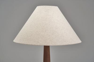 Fridtjof Sejersen Glazed Chamotte Table Lamp by Fridtjof Sejersen Denmark ca 1960s