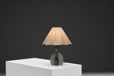 Fridtjof Sejersen Stoneware Table Lamp by Fridtjof Sejersen for Sejer Keramiek Denmark ca 1960s