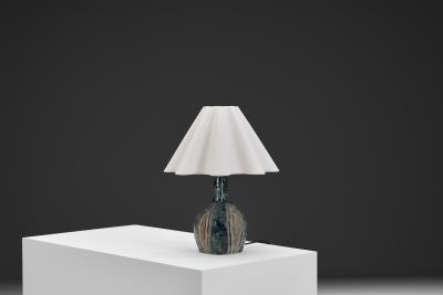 Fridtjof Sejersen Stoneware Table Lamp by Fridtjof Sejersen for Sejer Keramiek Denmark ca 1960s