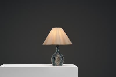 Fridtjof Sejersen Stoneware Table Lamp by Fridtjof Sejersen for Sejer Keramiek Denmark ca 1960s