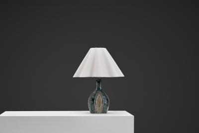 Fridtjof Sejersen Stoneware Table Lamp by Fridtjof Sejersen for Sejer Keramiek Denmark ca 1960s