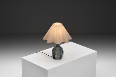Fridtjof Sejersen Stoneware Table Lamp by Fridtjof Sejersen for Sejer Keramiek Denmark ca 1960s