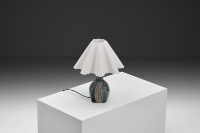 Fridtjof Sejersen Stoneware Table Lamp by Fridtjof Sejersen for Sejer Keramiek Denmark ca 1960s