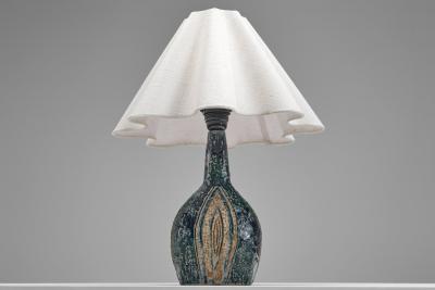 Fridtjof Sejersen Stoneware Table Lamp by Fridtjof Sejersen for Sejer Keramiek Denmark ca 1960s