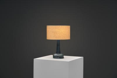 Fridtjof Sejersen Stoneware Table Lamp by Fridtjof Sejersen for Sejer Keramik Denmark ca 1960s