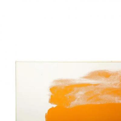 Friedel Dzubas Friedel Dzubas Lithograph Abstract Blue Orange Green Signed