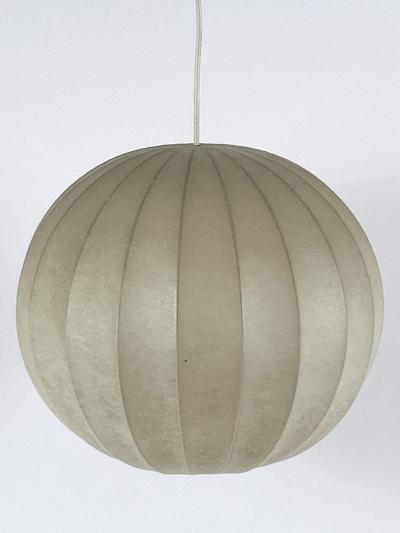 Friedel Wauer Mid Century Goldkant Globe Cocoon Pendant Lamp or Hanging Light Germany 1960s