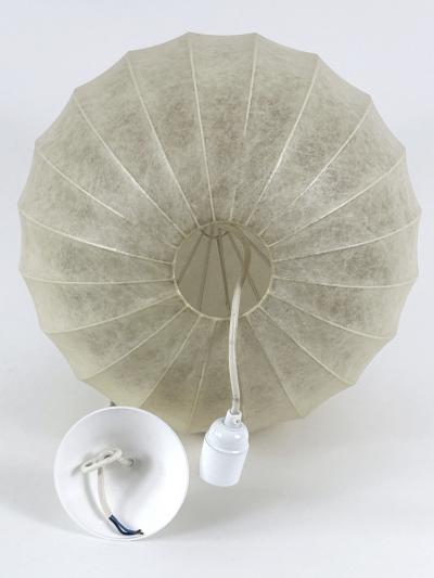 Friedel Wauer Mid Century Goldkant Globe Cocoon Pendant Lamp or Hanging Light Germany 1960s