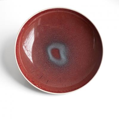 Friedl Holzer Kjellberg FRIEDL KJELLBERG OX BLOOD GLAZE BOWL ARABIA FINLAND 1950S
