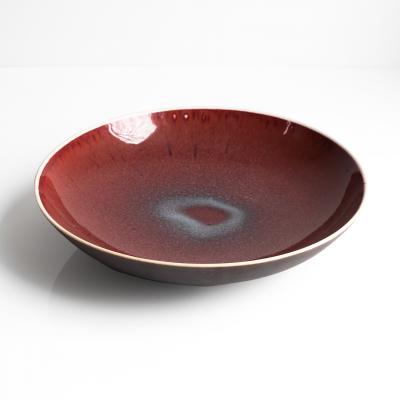 Friedl Holzer Kjellberg FRIEDL KJELLBERG OX BLOOD GLAZE BOWL ARABIA FINLAND 1950S