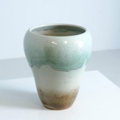 Friedl Holzer Kjellberg Friedl Kjellberg Large Ceramic Vase for Arabia Turquoise Glaze 1950s