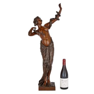 Friedrich Goldscheider A large and rare bronze female figure by Goldscheider