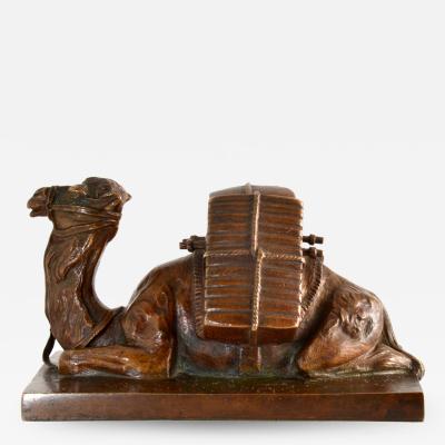 Friedrich Gornik Friedrich Gornik Austrian 1877 1943 Bronze Sculpture Seated Camel 1923