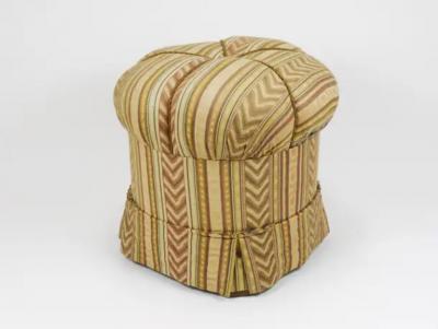 Friedrich Otto Schmidt Friedrich Otto Schmidt Art Deco Stool Pouf Original Condition Vienna 1920s