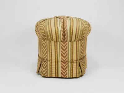 Friedrich Otto Schmidt Friedrich Otto Schmidt Art Deco Stool Pouf Original Condition Vienna 1920s