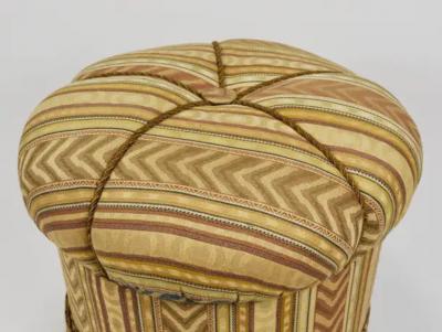 Friedrich Otto Schmidt Friedrich Otto Schmidt Art Deco Stool Pouf Original Condition Vienna 1920s