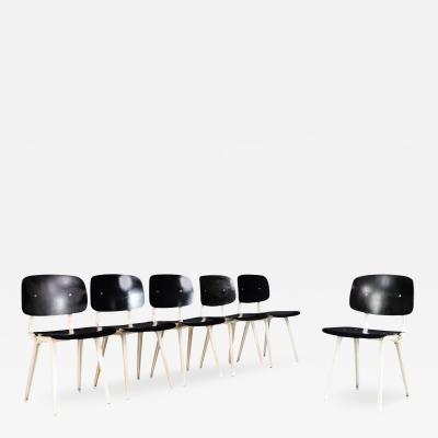 Friso Kramer Set six 1960s Dutch Friso Kramer Revolt chairs