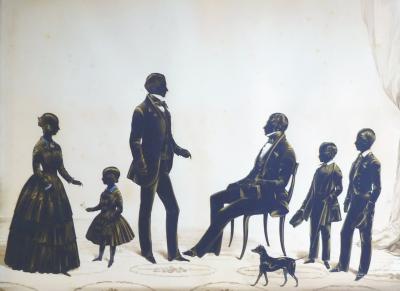 Frith Silhouette of the Gilmour Family
