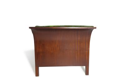Frits Henningsen 1930s Frits Henningsen Sofa with Dramatic Flared Arms of Mahogany 