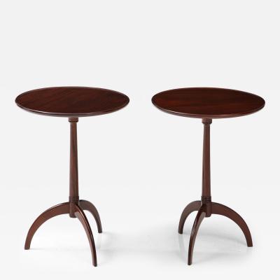 Frits Henningsen A Pair of Frits Henningsen Mahogany Side Tables Circa 1940s 