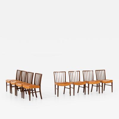 Frits Henningsen Dining Chairs Produced by Cabinetmaker Frits Henningsen