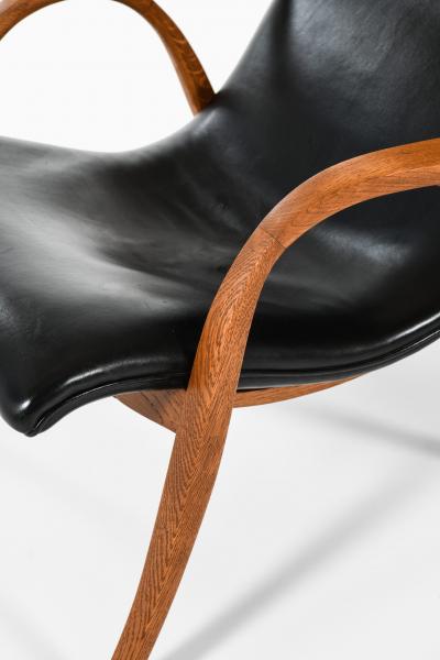 Frits Henningsen Easy Chair Produced by Cabinetmaker Frits Henningsen