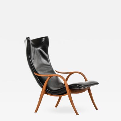Frits Henningsen Easy Chair Produced by Cabinetmaker Frits Henningsen