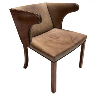 Frits Henningsen Frits Henningsen Art Deco Cuban Mahogany Armchair c 1933