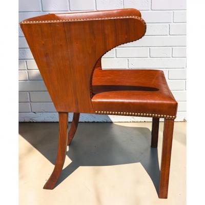 Frits Henningsen Frits Henningsen Art Deco Cuban Mahogany Armchair c 1933