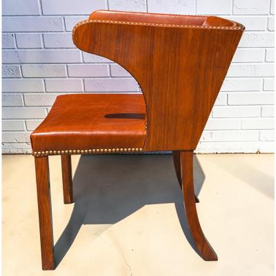Frits Henningsen Frits Henningsen Art Deco Cuban Mahogany Armchair c 1933